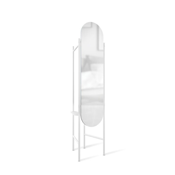 Vala floor mirror white