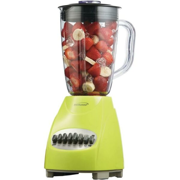 12 Speed Blender Brentwood  Plastic Jar Lime Green