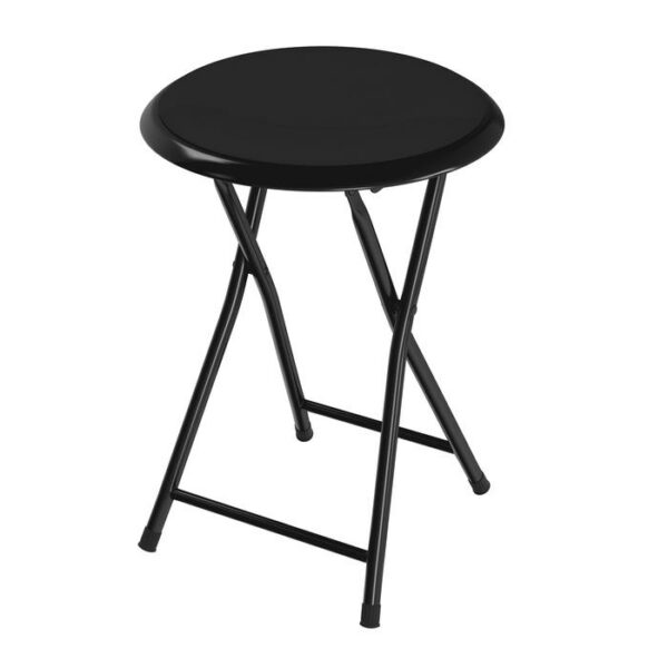 Wooden Folding Stool With O Back-cherry