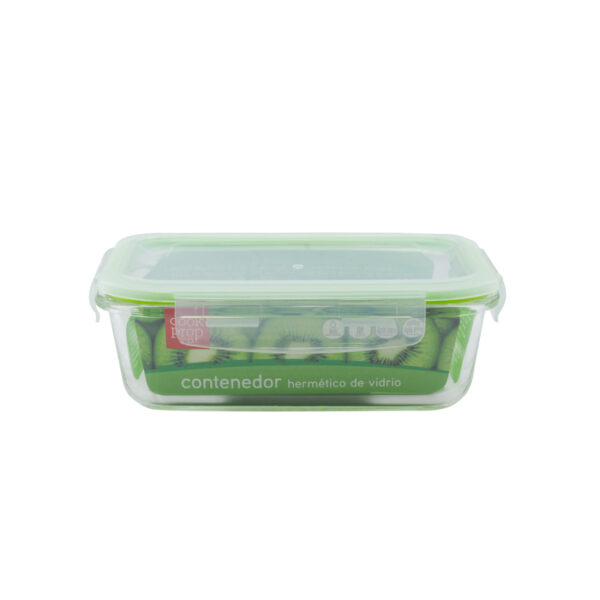 Glass-snap airtight food container 4.4cup