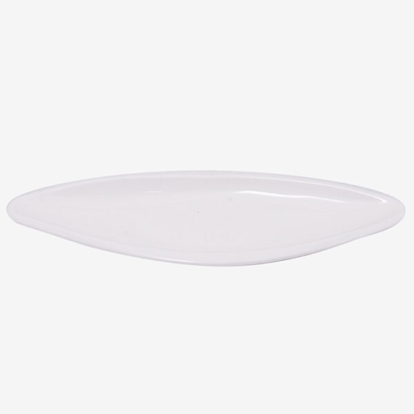 12" Fantasia Oval White Plate
