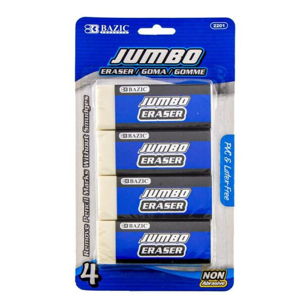 Jumbo Eraser 4 Pack