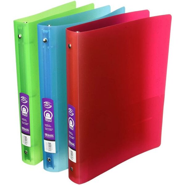 2" White Slant-D Ring View Binder With 2 Pockets