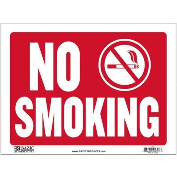 9"X`12" No Smoking Sign