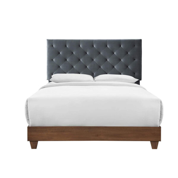 Bed Rhiannon Diamond Wal-Cha Tufted Upholstered