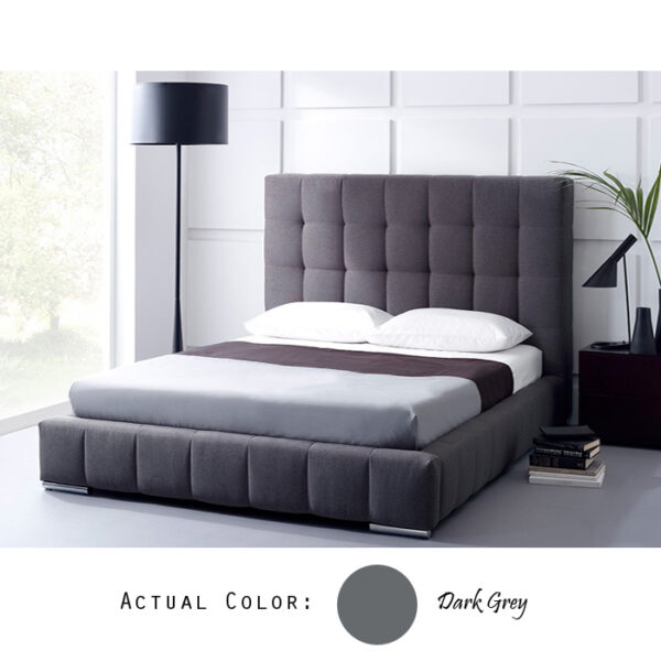 Tracy Queen Bed Dark Grey