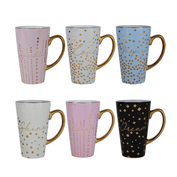 Sparkling Motivational Coffee Mug With Quote 16 OZ