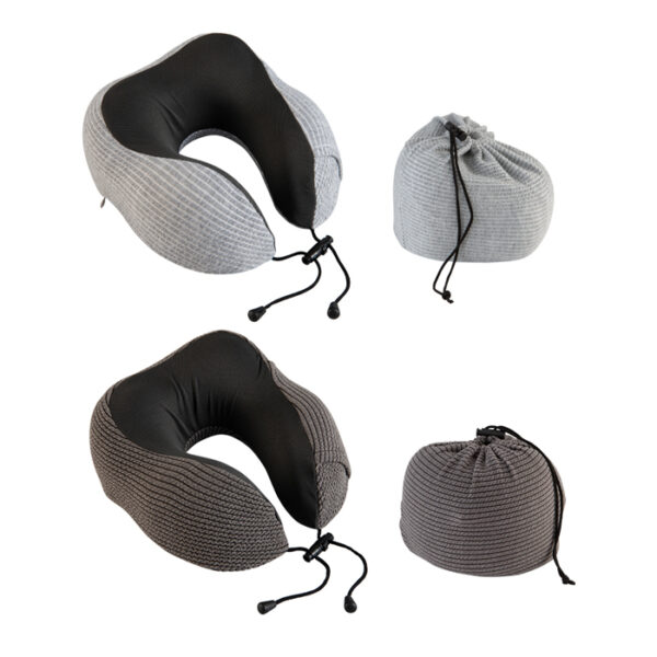 Seersucker Stripe Memory Foam Travel Pillow Assort