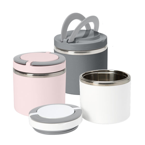 Round Twist 1 Tier Stainless Steel Lunch Box 22oz