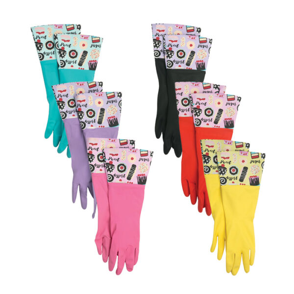 Fashion Cleaning Gloves Desserts Assorted Color