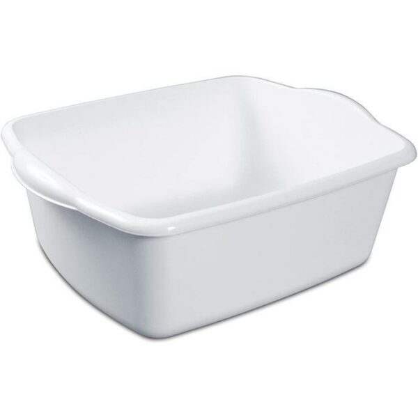 Dishpan 18 Quart White & Black