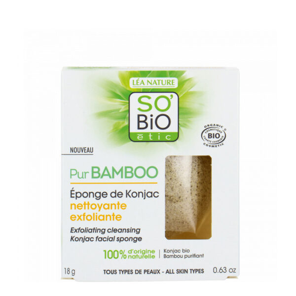 So'Bio Exfoliating Cleansing Konjac Facial Sponge