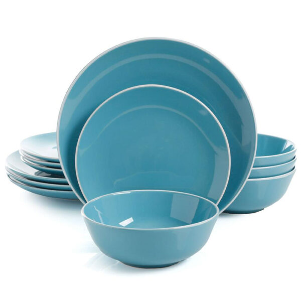 Padora Ceramic Dinnerware Set 12 Pieces Blue