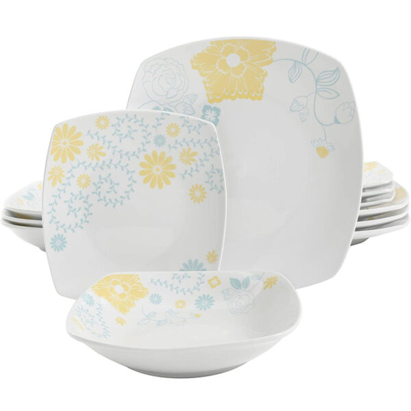 Summerfield 12 Pieces Dinnerware Set Decorated