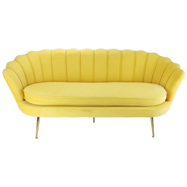 Spark Yellow 3 Seater Sofa 182x52x78 Cm