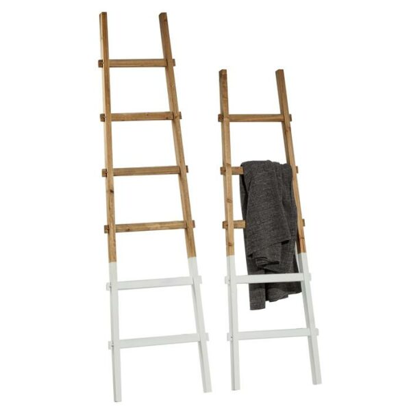 Wooden Ladder Sef Of 2 62",73"H