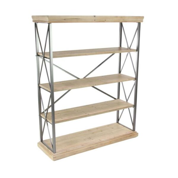 Wood Metal Shelf 48"W,60"H