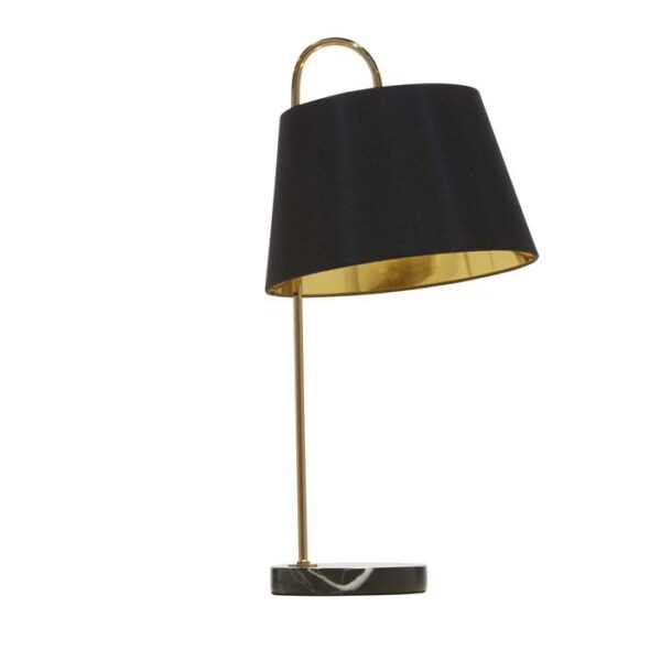Metal Marble Table Lamp 11"W,23"H