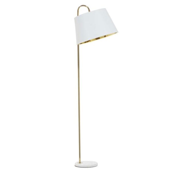 Metal Marble Floor Lamp 16"W,60"H