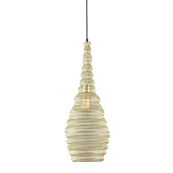 Metal Gold Pendant 11"W,28"H