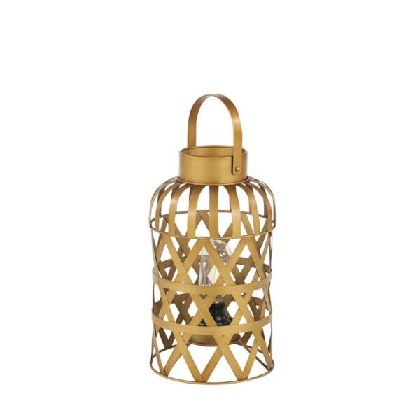 Metal Led Lantern 7"W,12"H