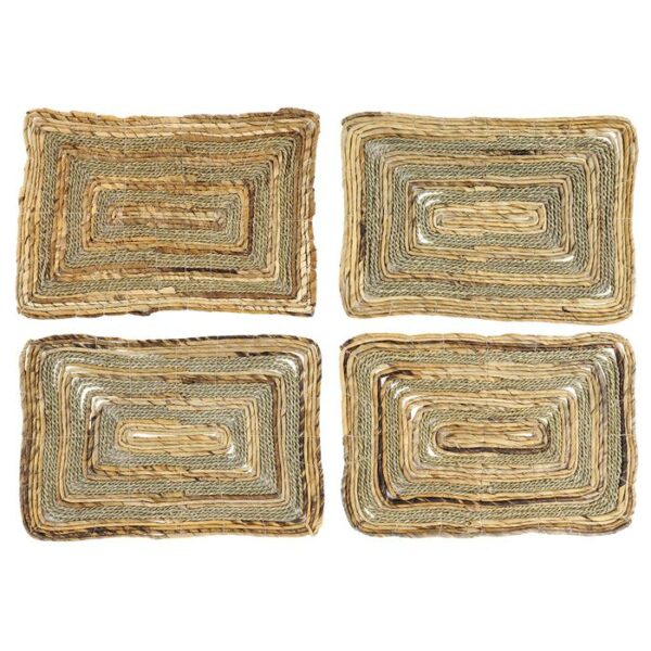 Beaming Grass Placemat Set Of 4 20"W Rectangular