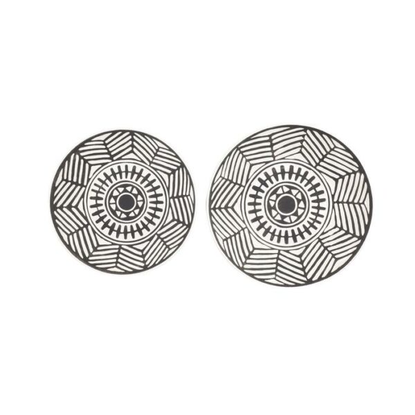 Ceramic Wall Plate Sef Of 2 15",14"W