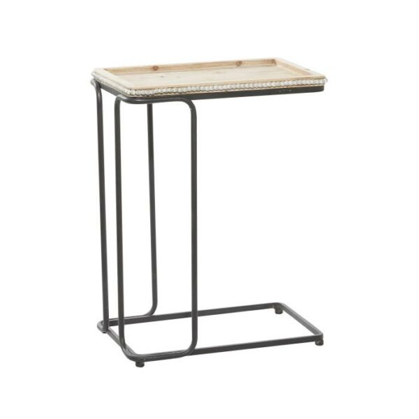Metal Wood Side Table