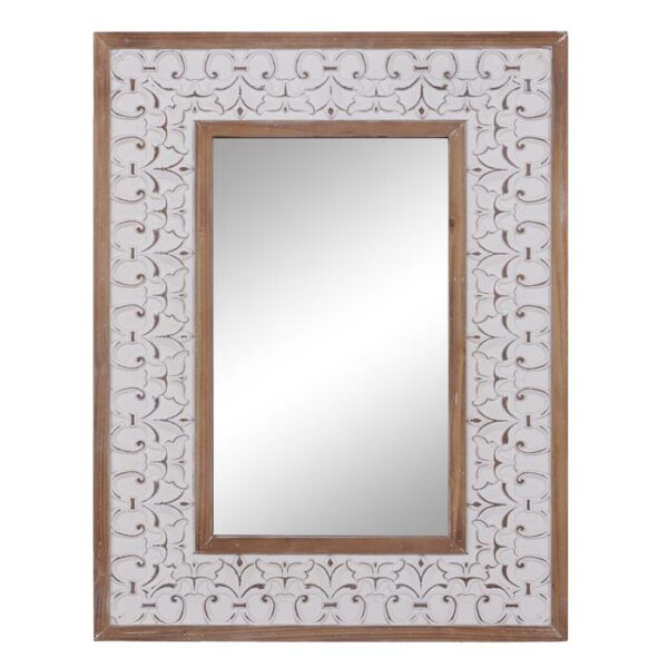 Wood Wall Mirror 27.5"W,35.5"H