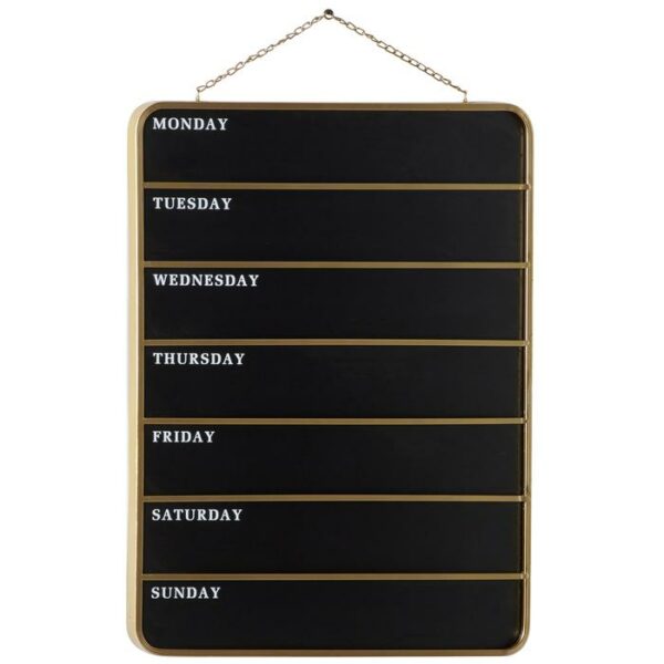 Metal Wood Wall Blackboard 24"W,32"H