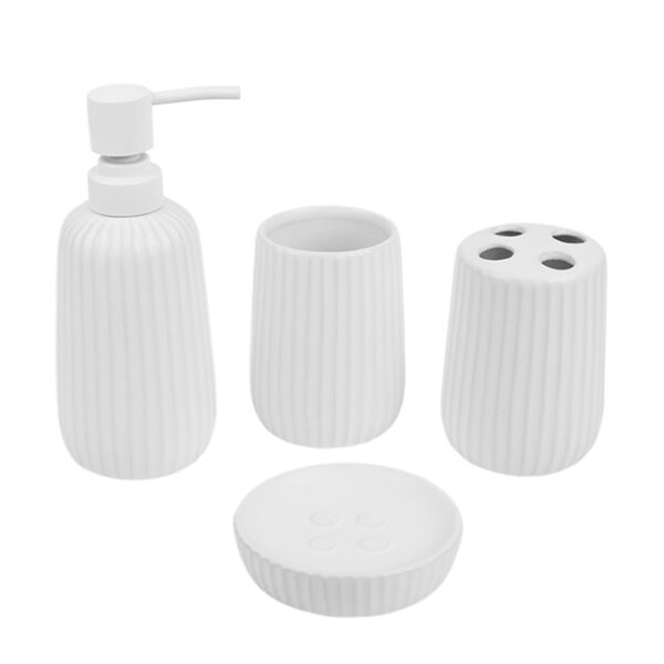 4 Pieces Bath Accesory Set Contour