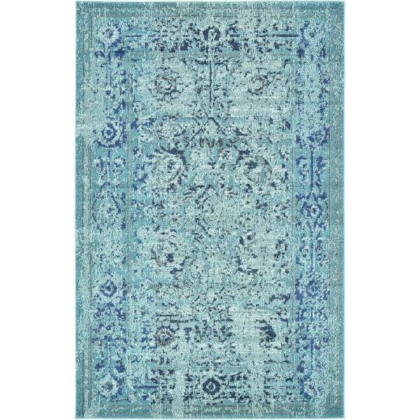 Medici Salamanca Rug Light Blue 5X8 Rectangular