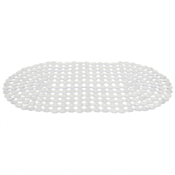Bath Mat With Suction Diamond Clear 39x69 Cm