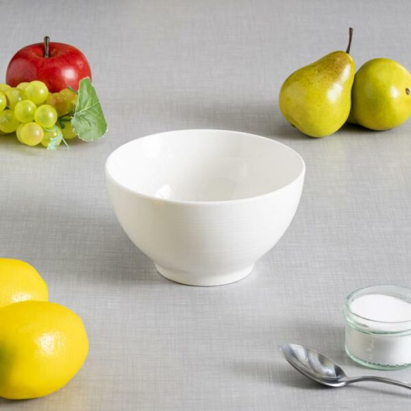 6" Ceramic Bowl Embossed Thread