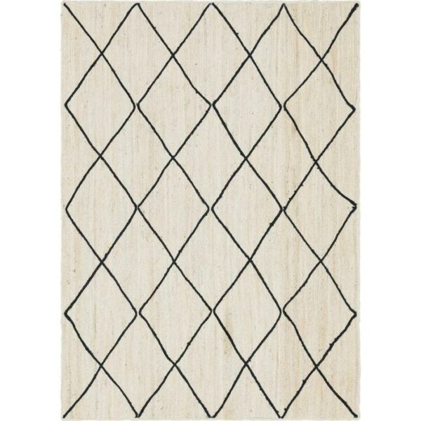 Braided Jute Rug Ivory 6X9 Rectangular