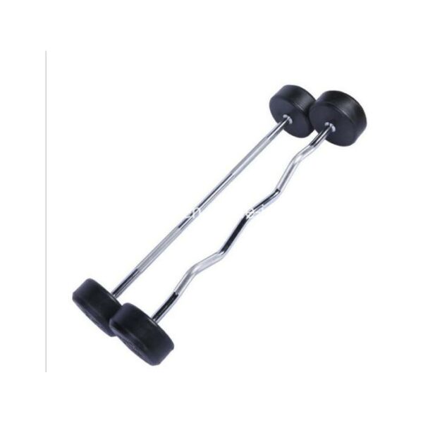 Life Fitness Fixed Rubber Coated Barbell Straight