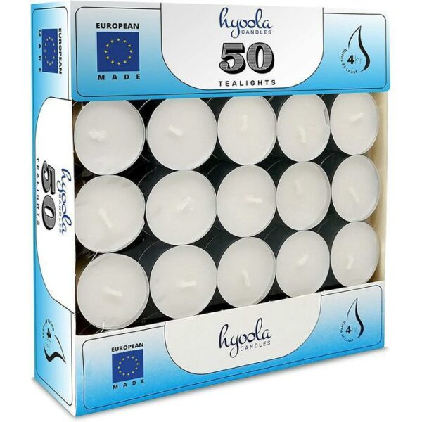 Tea Light Candles 50 Pack Unscented