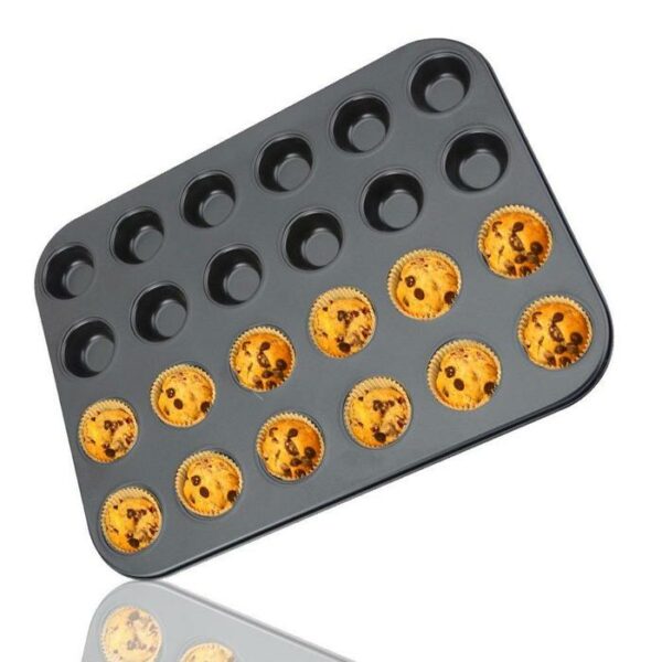 24 Cups Non-Stick Stainless Steel Mini Muffin Pan