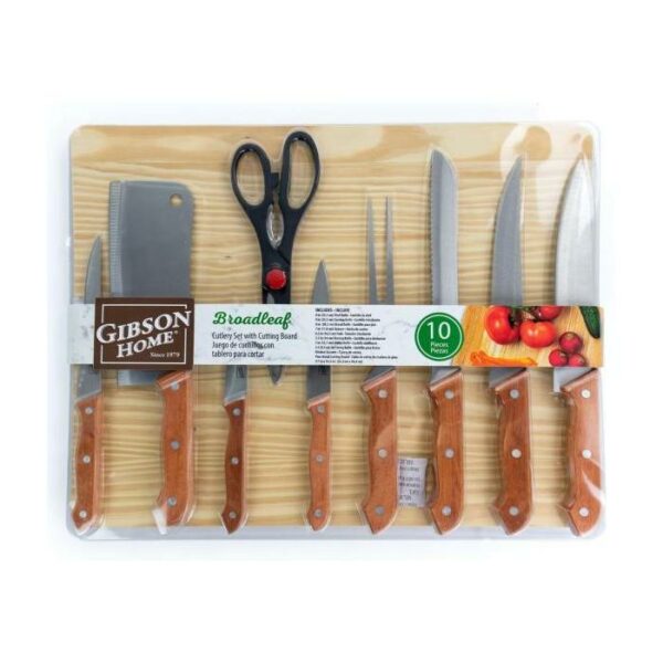 Broddleaf Cutlery Set With Cutting Board 10 Pieces