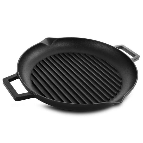 Addlestone 12" Preseasoned Cast Iron Grill Pan