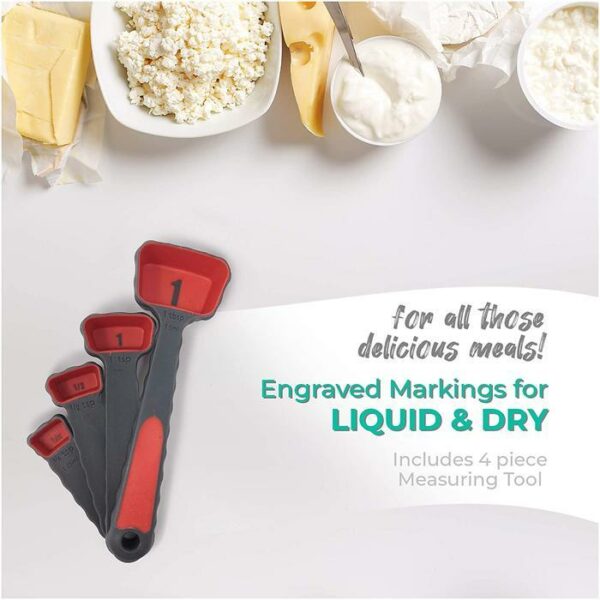 Set Of 4 Space Save Measuring Spoon