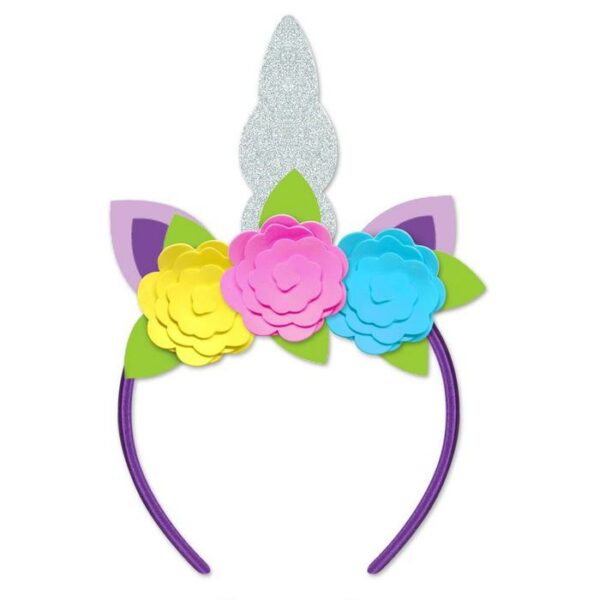 Silver Foam Unicorn Headband Kit