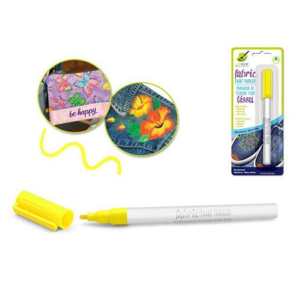 Fabric Paint Sunshine Yellow Marker Permanent 3 ml