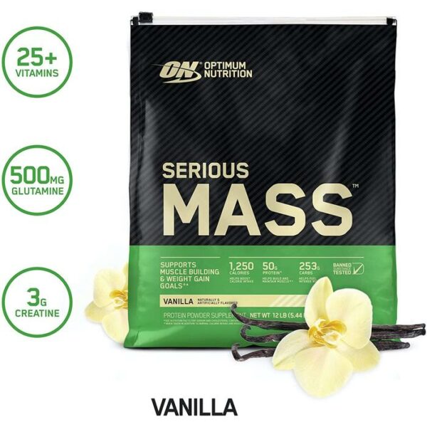 On Serious Mass Gainer 12 Lbs Vanilla