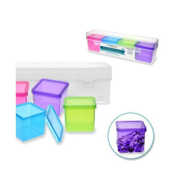 Mini Organizer Box Set 4 Pieces 24X6X5.2 Cm