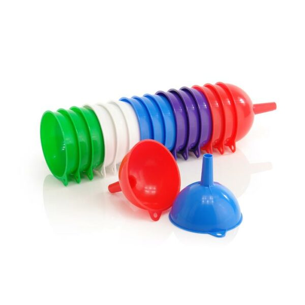 Plast Art Plastic Funnel Set 3 Pieces Assorted