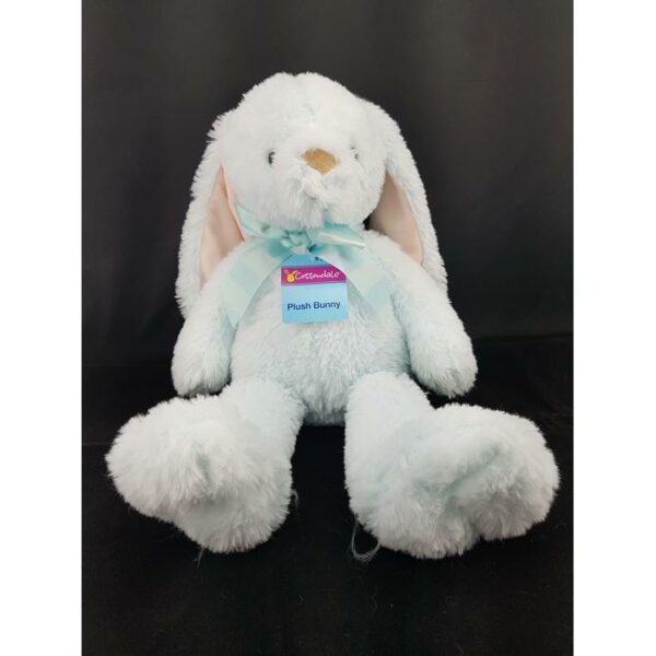 Plush Stuffed Sitting Bunny With Bow