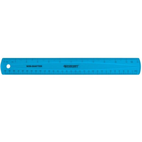 Westcott Shatterproof Ruler Assorted