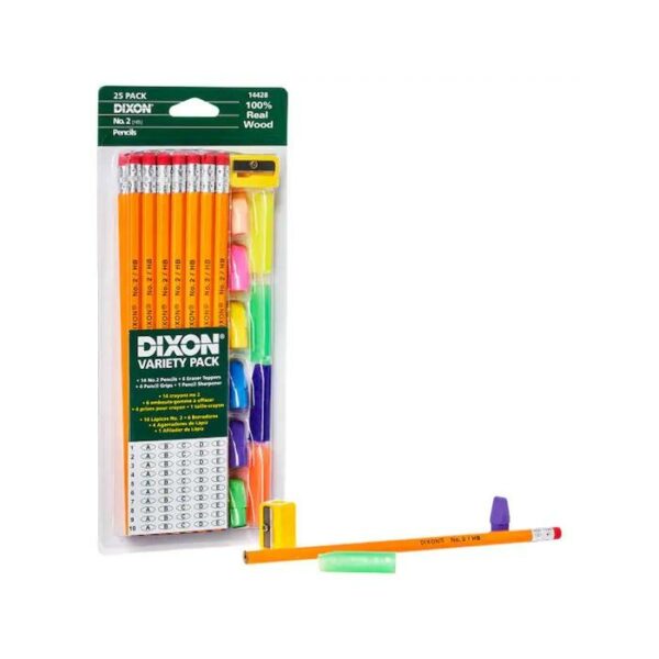 Dixon Variety 25 Count Sharpener & Eraser