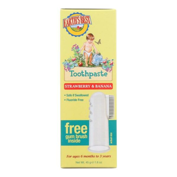 Earth's Toothpaste Toddler Strawbery Banana 1.6 Oz